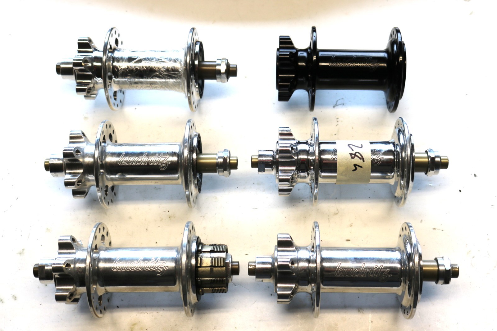 Budnitz Bikes 135mm QR 6 Bolt Disc 32 Hole Rear Bike Hub LOT OF 6 Single Speed