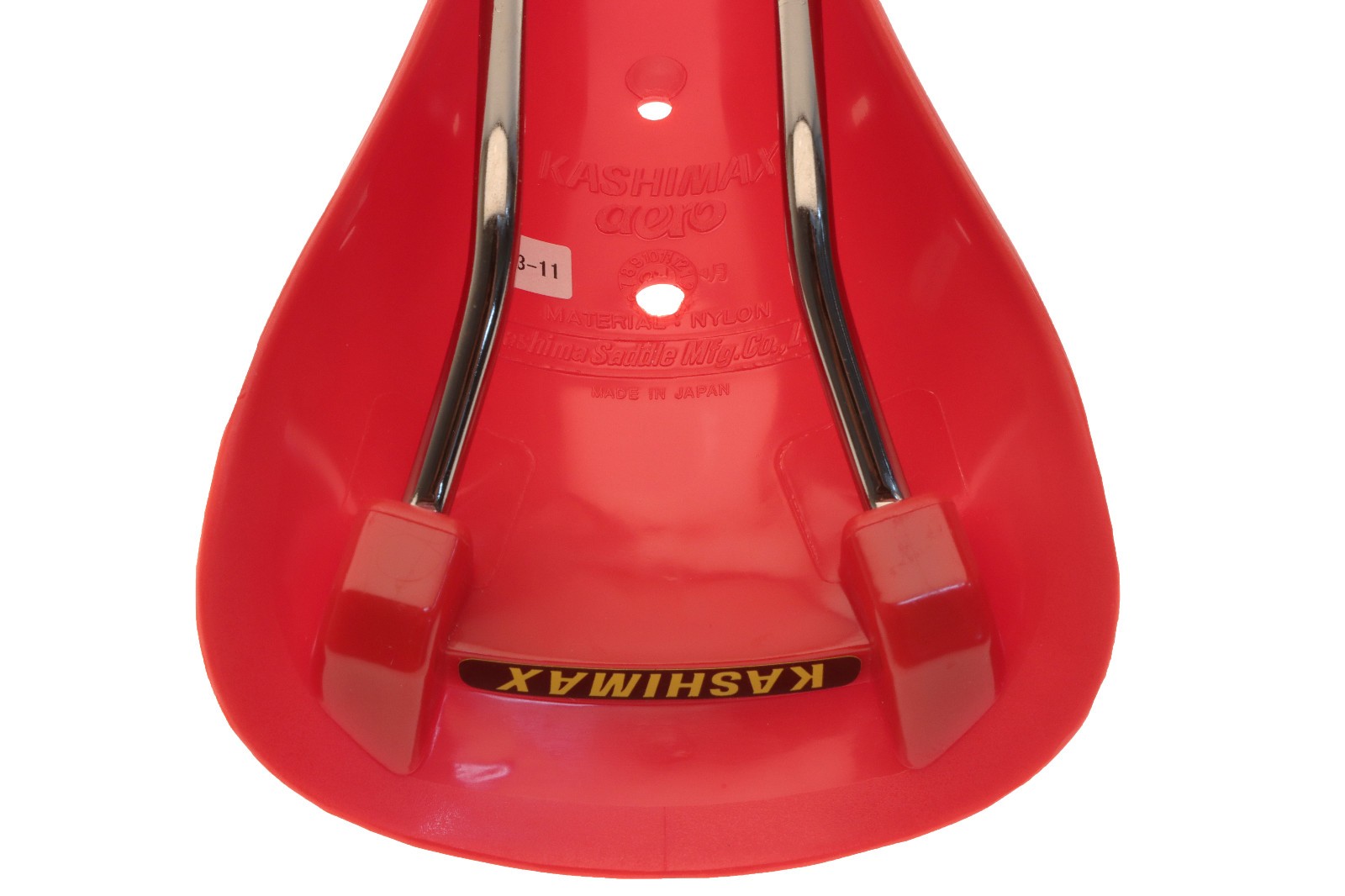 Kashimax Aero AMX-C Saddle Non-Padded Standard Rails Nylon Red NOS NEW