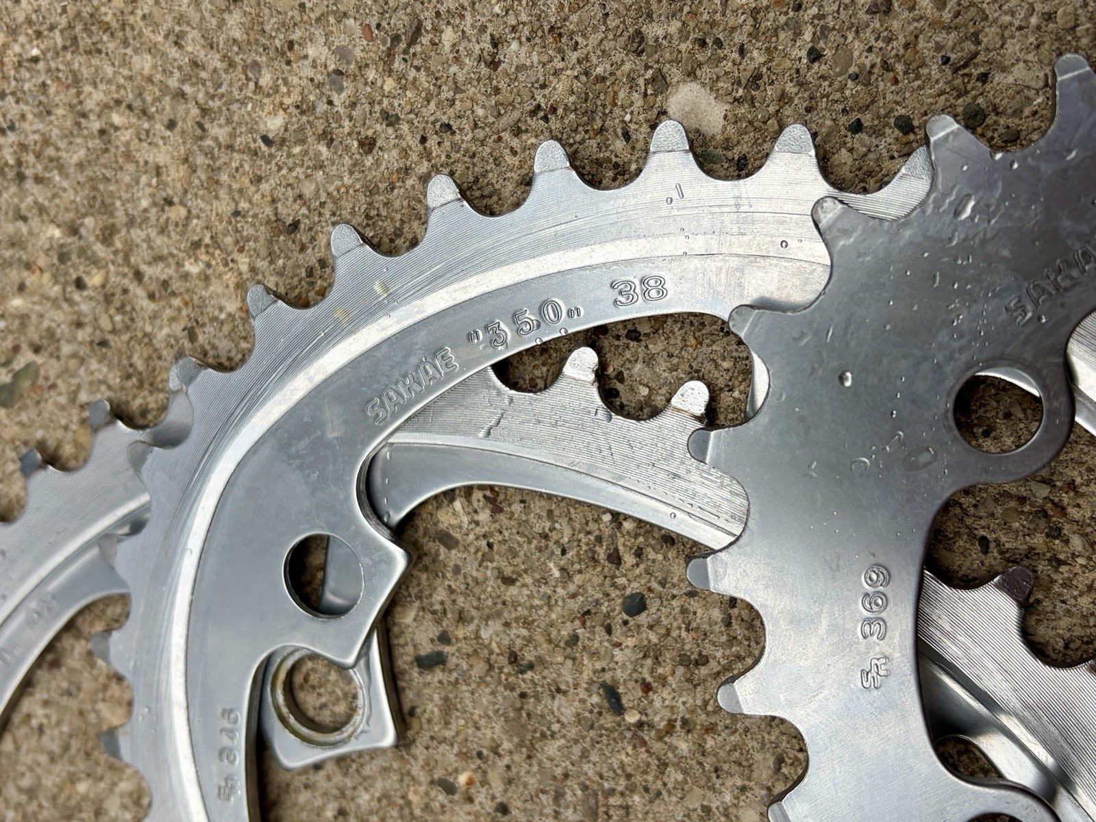 Sakae Ovaltech Chainrings 110 74 Crankset Crank Vintage Biopace Oval SR 28 38 48