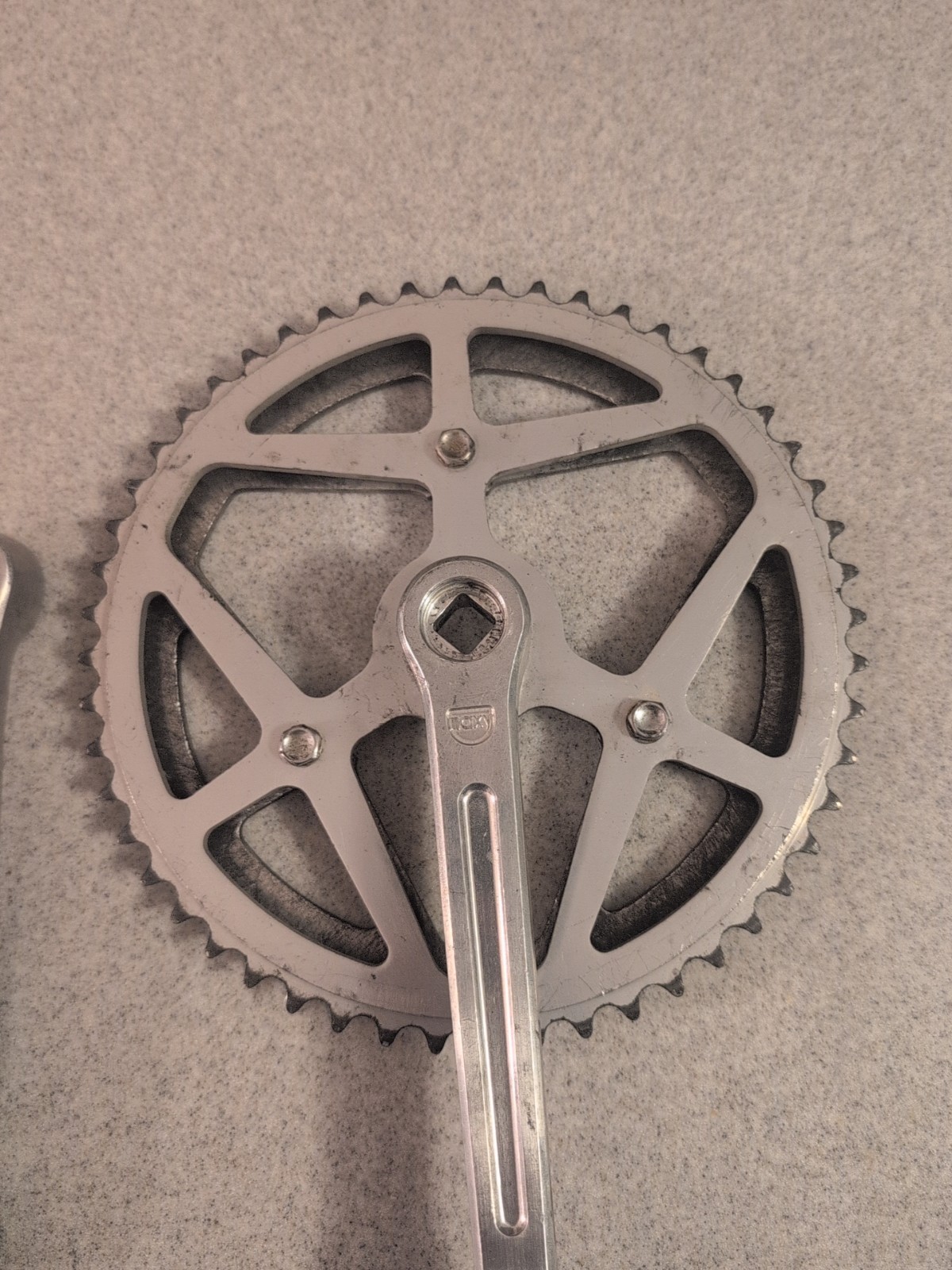 Vintage Sugino Maxy Crank 171 mm Forged 52T 48T Double Road Race 3 bolt set