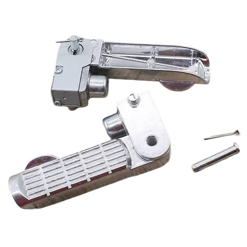 Folding Footrest Pegs for Electric Bikes Compatible with Various Models