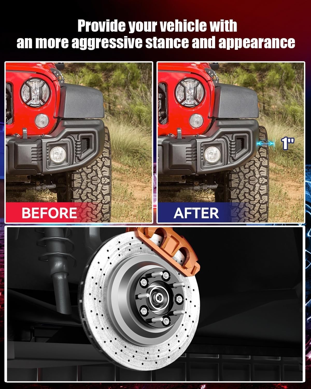 Wheel Adapters, 1inch 5×114.3mm to 5×120.65mm Wheel Adapter 5×4.5 to 5×4.75
