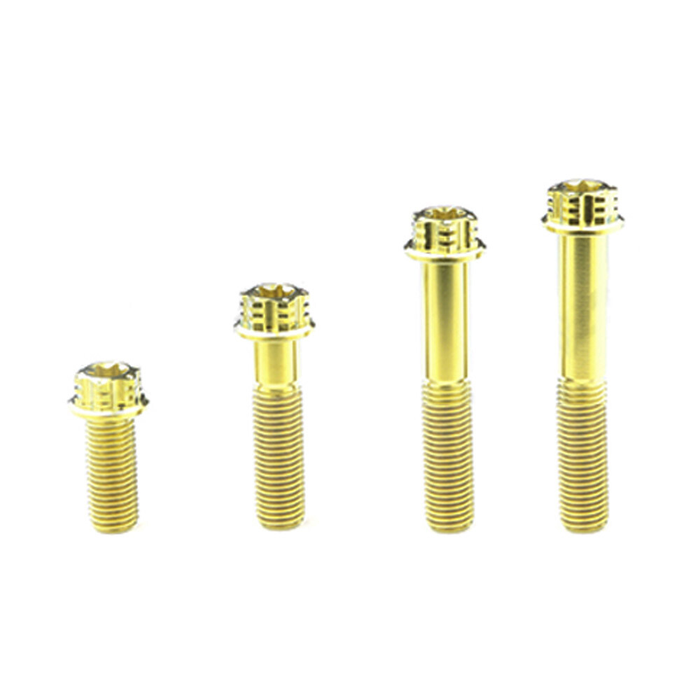 Titanium Alloy Screws M10x20/25/40/55/60mm Pitch 1.25mm Flange Scoket ti Bolts