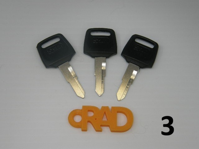 🔑RAD POWER BIKES 3 Universal Battery Keys $12.95 USPS Shipping w/tracking 🔑