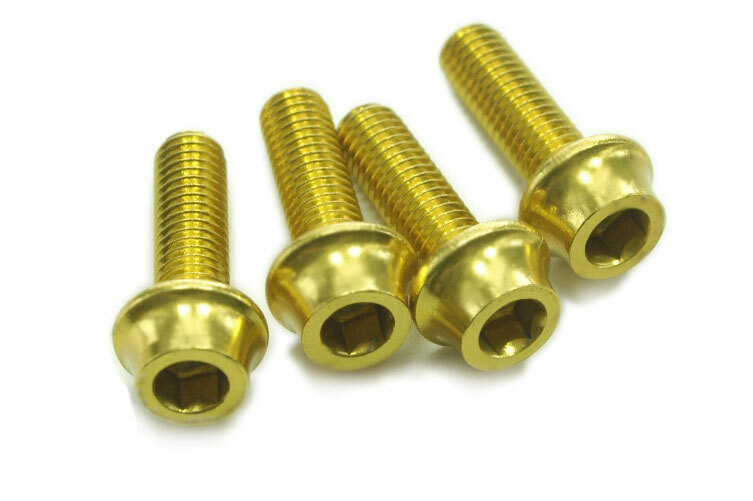 OMNI Racer WORLDS LIGHTEST Alloy Bottle Cage Bolts Set: 4-M5x15mm, 1.2g each!!