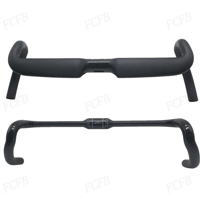 Carbon Gravel Road Bike Handlebar 110mm Drop 31.8mm Clamp Internal Routing