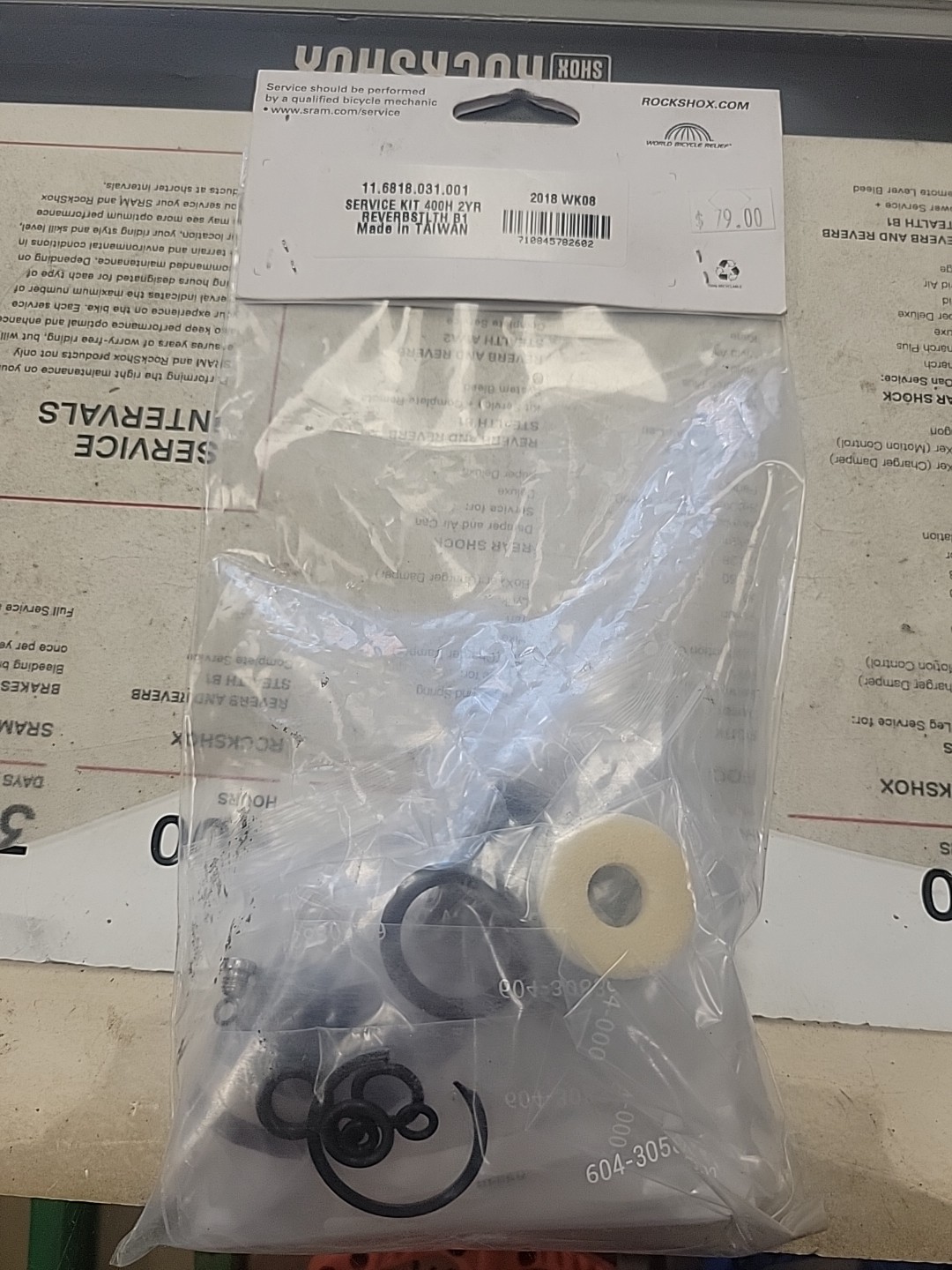 Rock Shox Reverb Stealth B1 400 Hour Service Kit 2017-2019 Dropper Post Rebuild