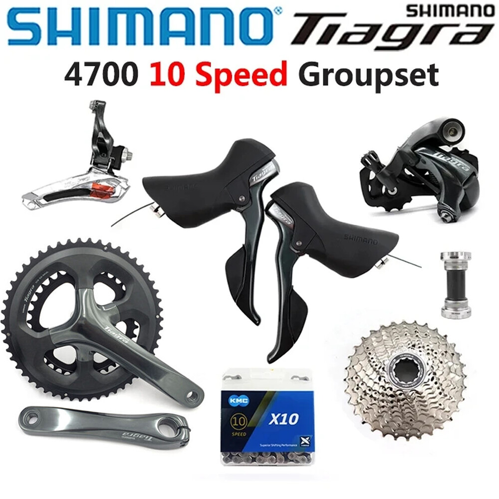 SHIMANO Tiagra 4700 2×10 Speed ROAD Bike Groupset 170mm Crankset 50-34T 52-36T
