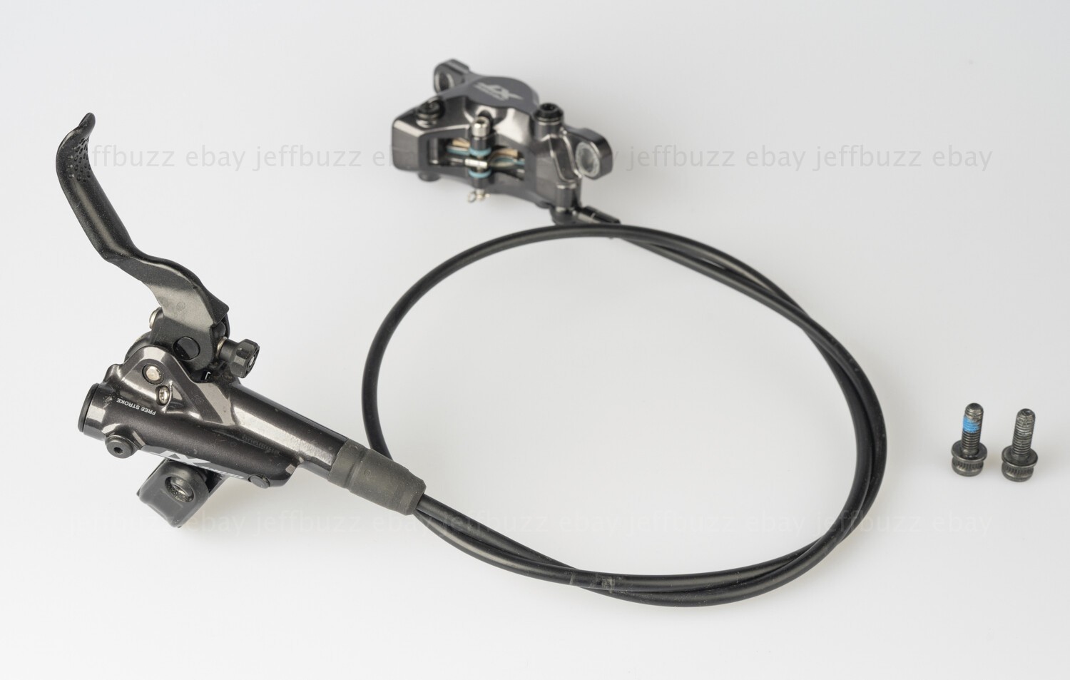 Shimano XT BR-M8100caliper BL-M8100 lever left front I-SPEC EV 820mm hose