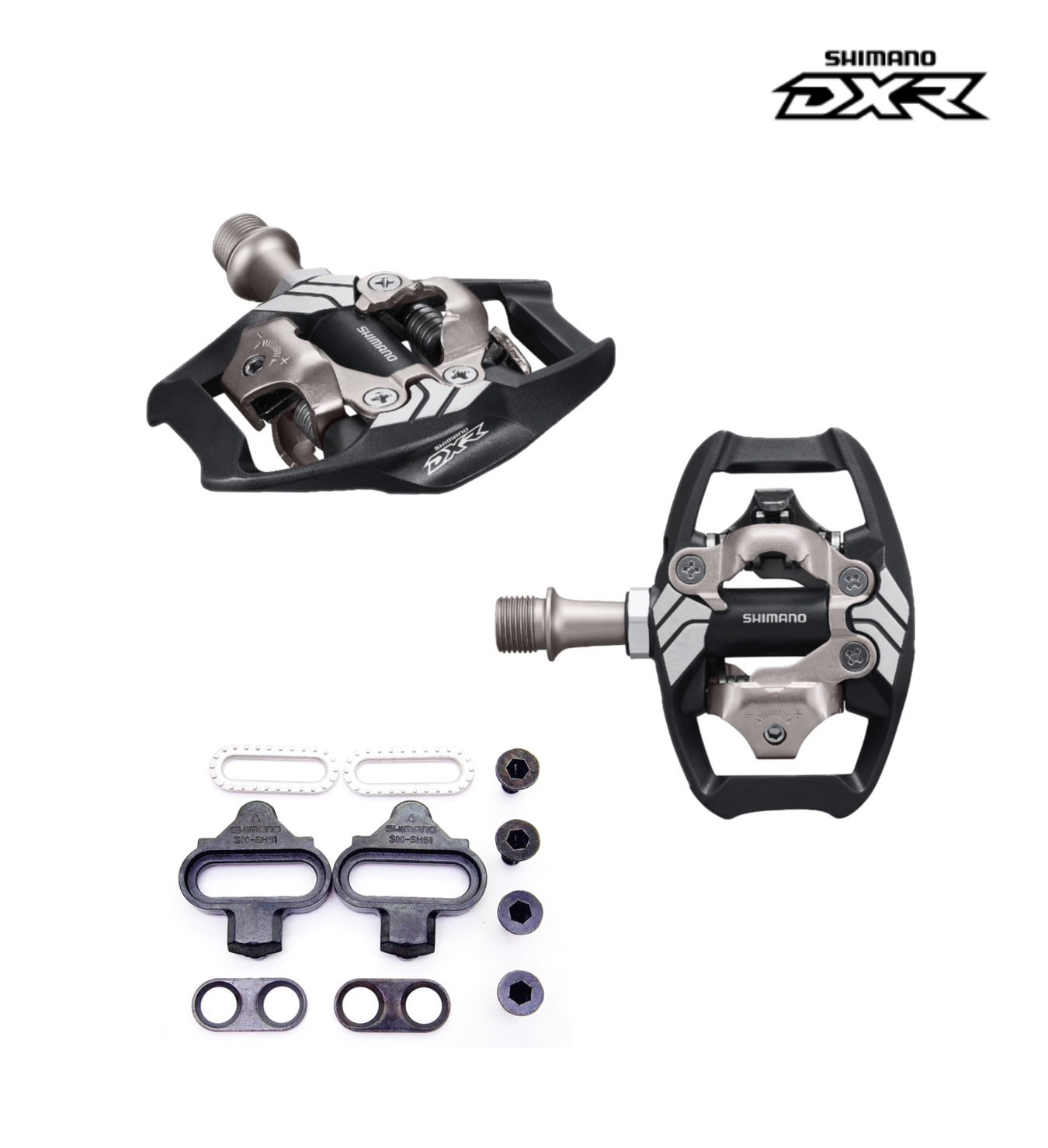 SHIMANO DXR PD-MX70 MTB SPD Pedal dual sided for BMX,with Cleat SH51