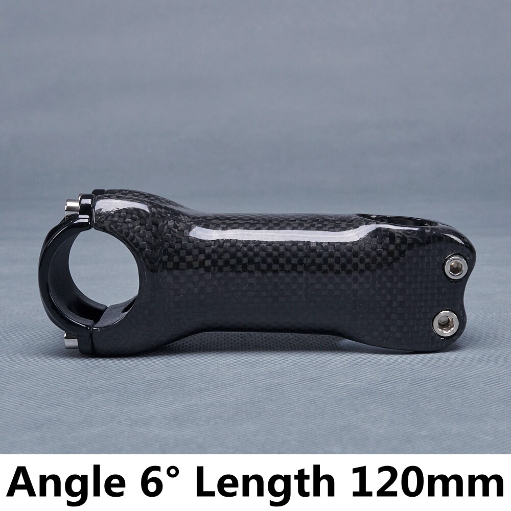 6/17° Carbon Fiber Stem for Road mtb Bike Stems 31.8*70/80/90/100/110/120/130mm