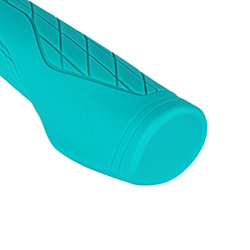Ergonomic Design Mountain Bike Grips, Comfortable Bicycle Handlebar Turquoise