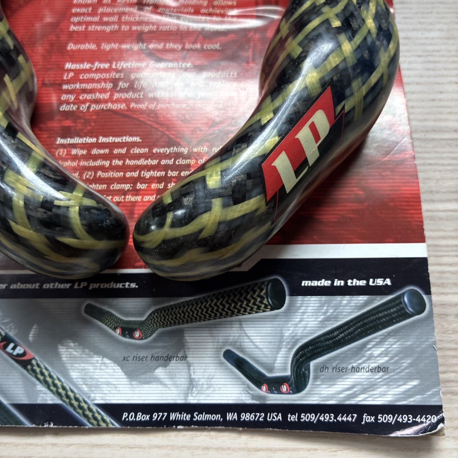 LP Carbon Bar Ends New Made In The USA Vintage Mtn Mtb