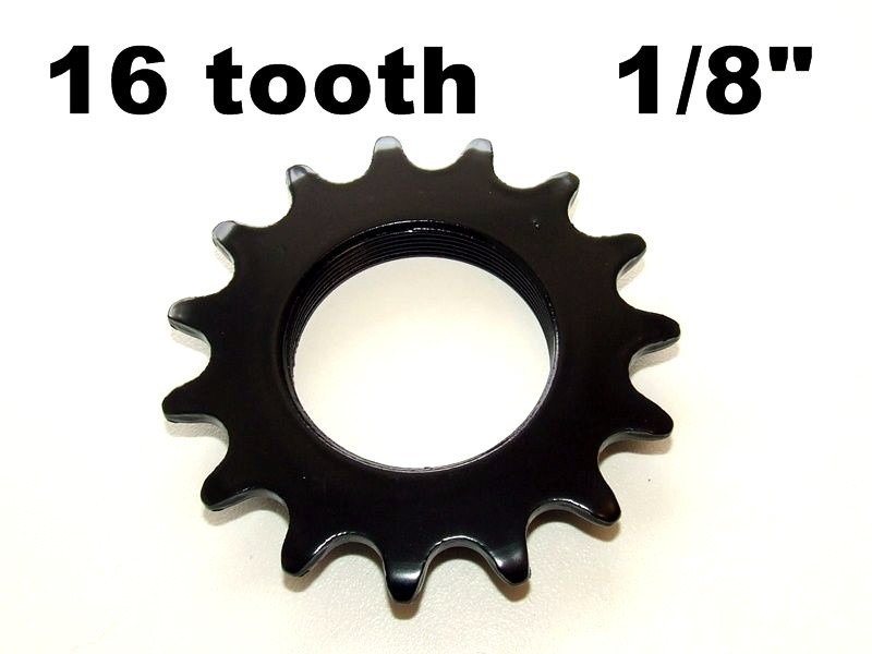 16T COG FIXED GEAR TRACK 16 TOOTH 1/8 INCH 1/8″ FIXIE