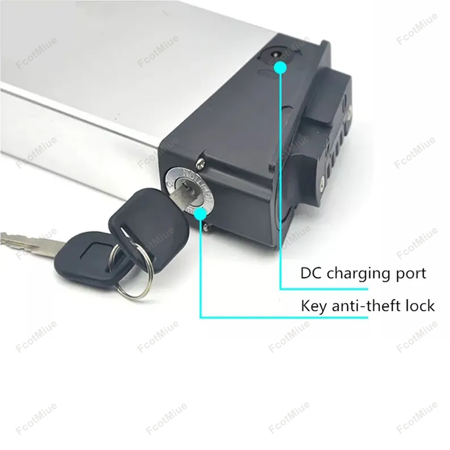 Folding Ebike Battery 48V 10.4Ah 12.8Ah 14Ah ALX006 Battery for Lectric XP 2.0