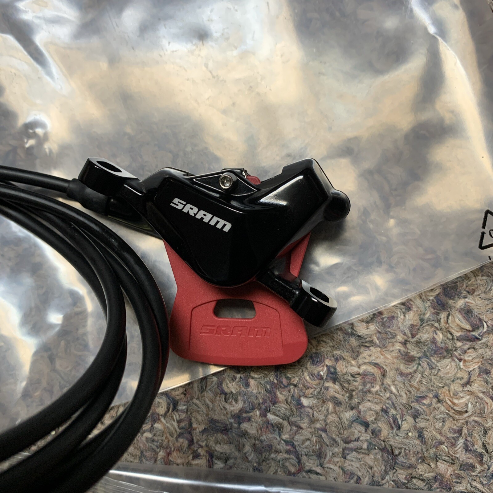 Sram AXS eTap HRD Road Disc Brake Post Mount Calipers Black Front and Rear Red