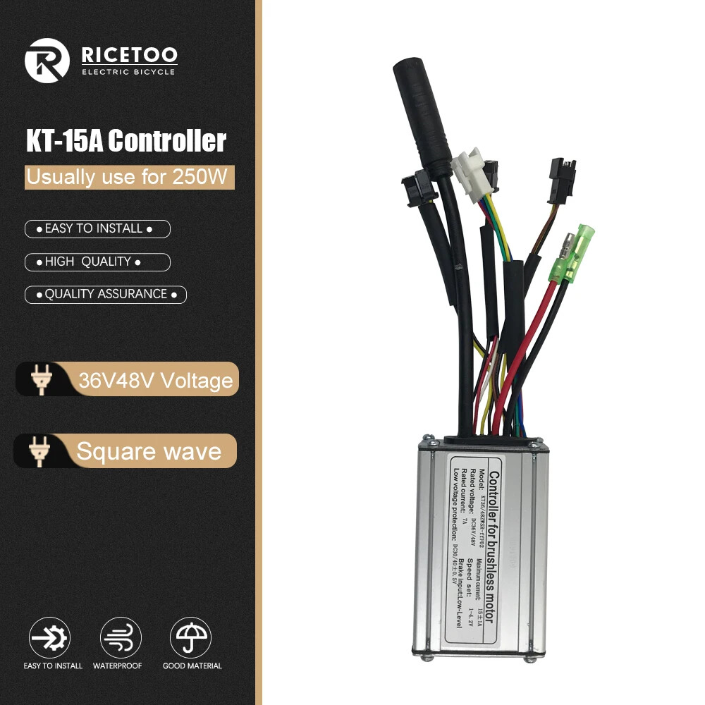 250W-3000W Electric Bicycle KT 15A-50A Sine/Square Wave Brushless Controller