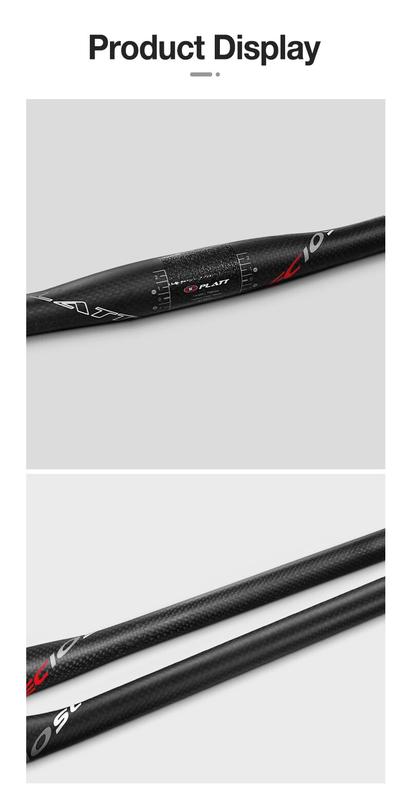 3K Matte Mountain Bike Carbon Fiber Handlebar 31.8 *680/700/720/740/760mm