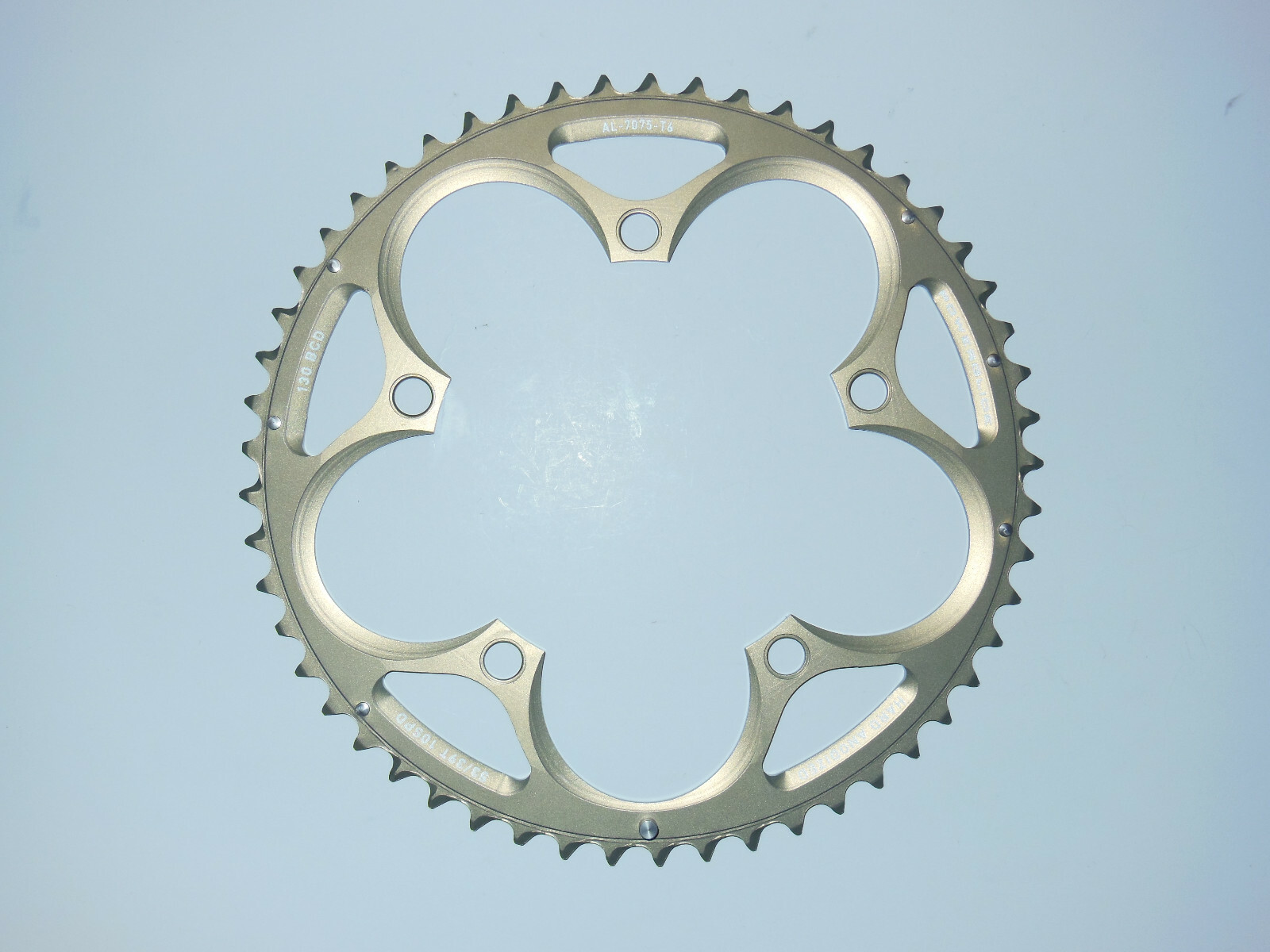 New SRAM/Truvativ Powerglide 53-tooth Standard Road Chainring 130BCD Double Grey