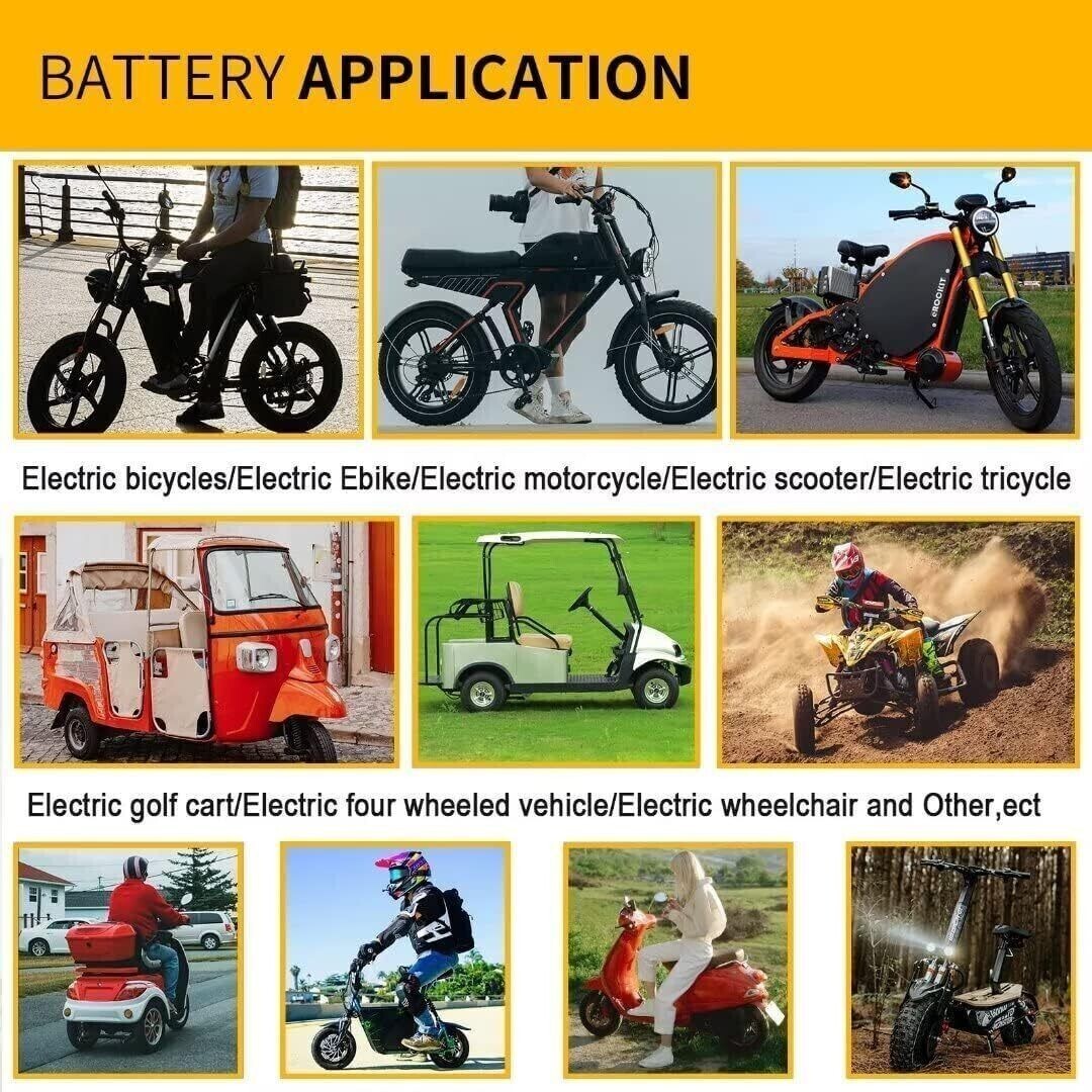 36V Ebike Lithium Battery 30A BMS For 100W-1000W Electric Bicycle Bike UL 2271