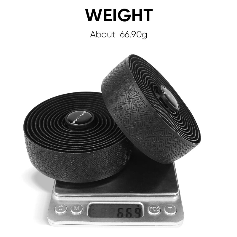 BUCKLOS Bike Handlebar Tape Road Bicycle Anti-slip PU EVA Shock Grip Wrap Tape​