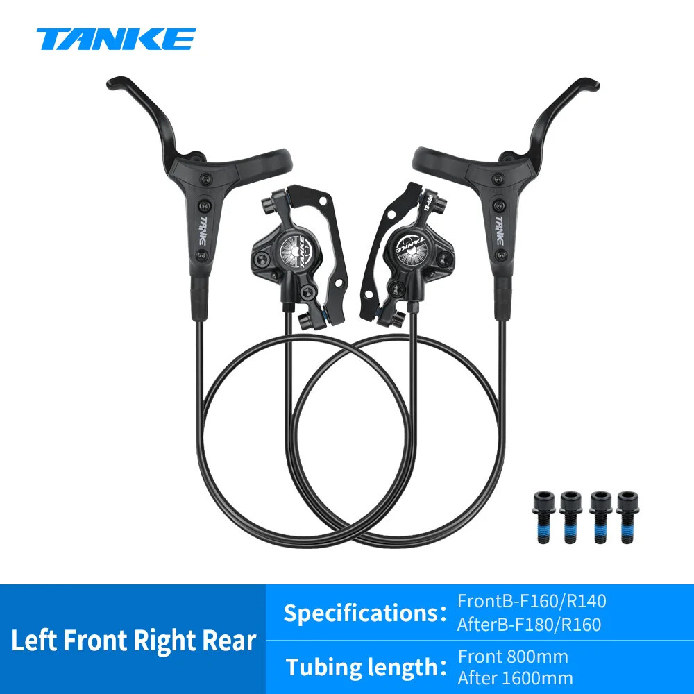 MTB 2 Piston Hydraulic Disc Brake XC Trail Calipers Metal Pad Oil Pressure Brake