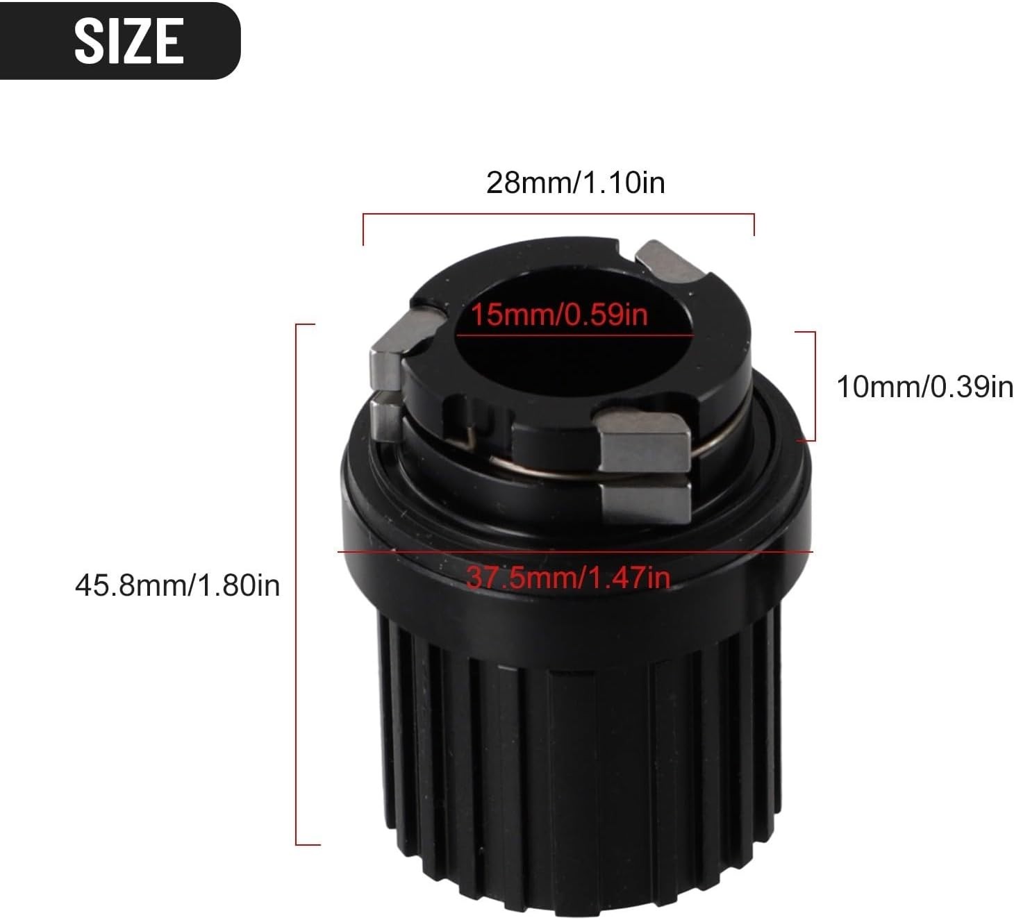 12 speed 3-Pawl bike Freehub, 7075 aluminum alloy Freehub Body For Mountain B…
