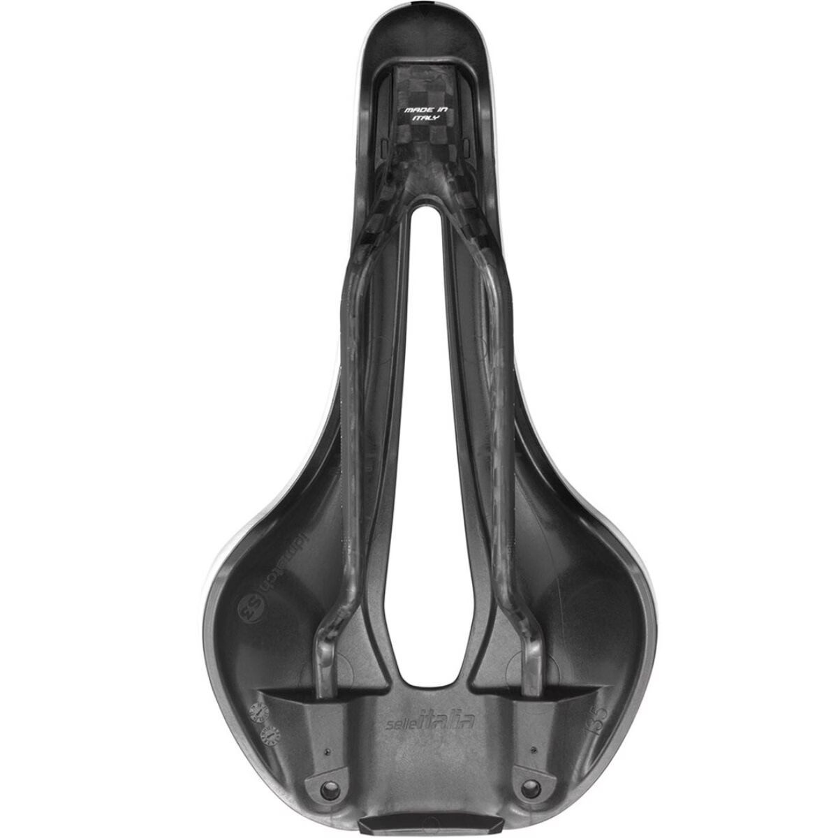 Selle Italia Flite Boost Kit Carbonio Superflow Carbon Saddle White, S, 135x250m