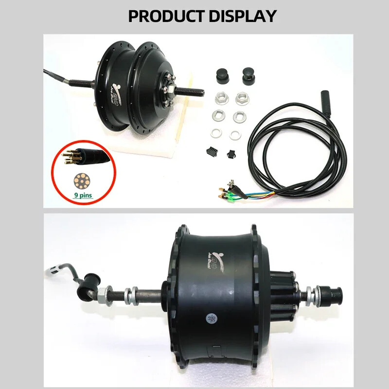 48V 1000W 20 24 26er Snow Electric Bike Fat Tire Brushless Gear Rear Hub Motor