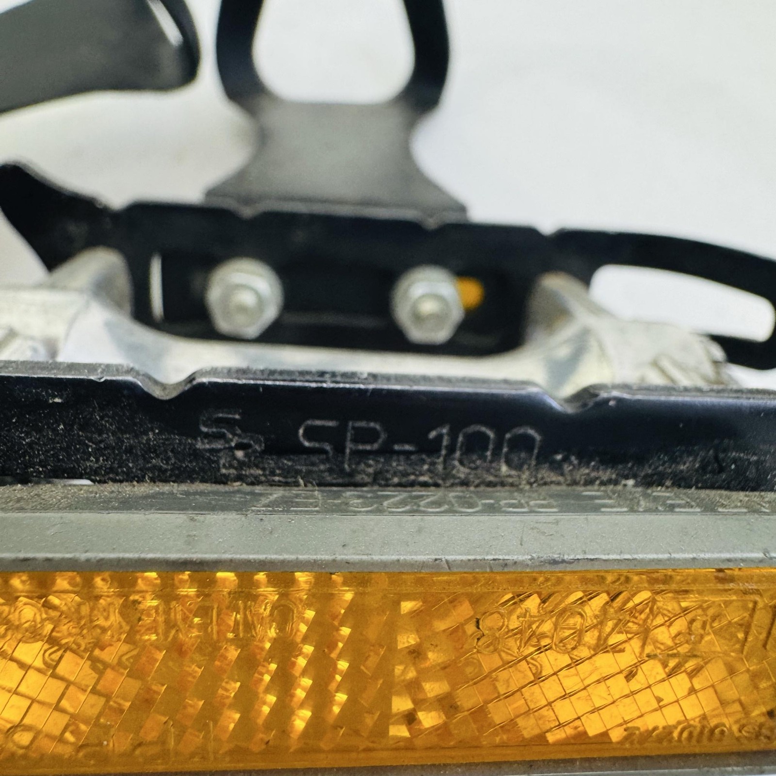 Vintage CatEye RR-0223-EZ SP-100 Platform Bike Pedals Toe Clips 9/16” Black A53
