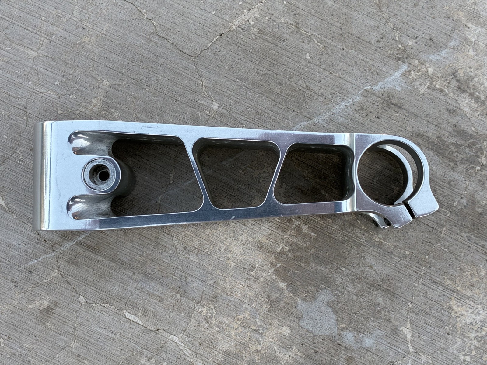 NOS Kooka CNC Machined Alloy 1″ Threadless Stem | 25.4×135 mm / Silver Ano
