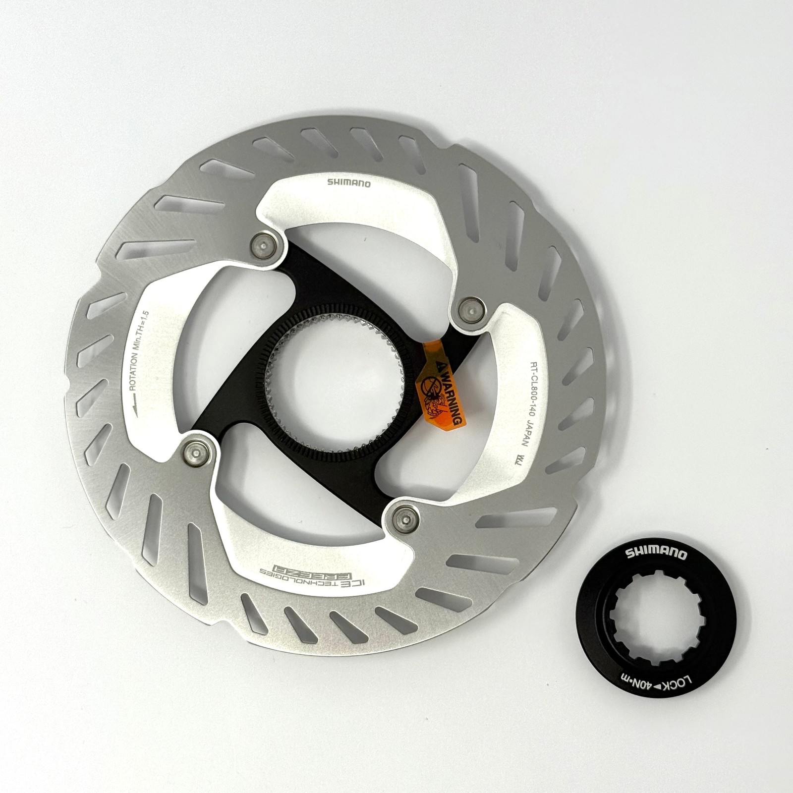 Shimano RT-CL800 140mm Center Lock Disc Brake Rotor Internal Lockring IRTCL800SS