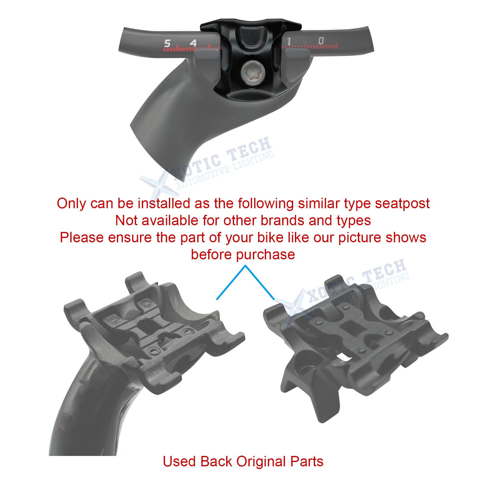 Seatpost Ear Clamp 7×9 7×10 Ti Bolt for Oval CARBON RAIL for Ritchey WCS 1-bolt