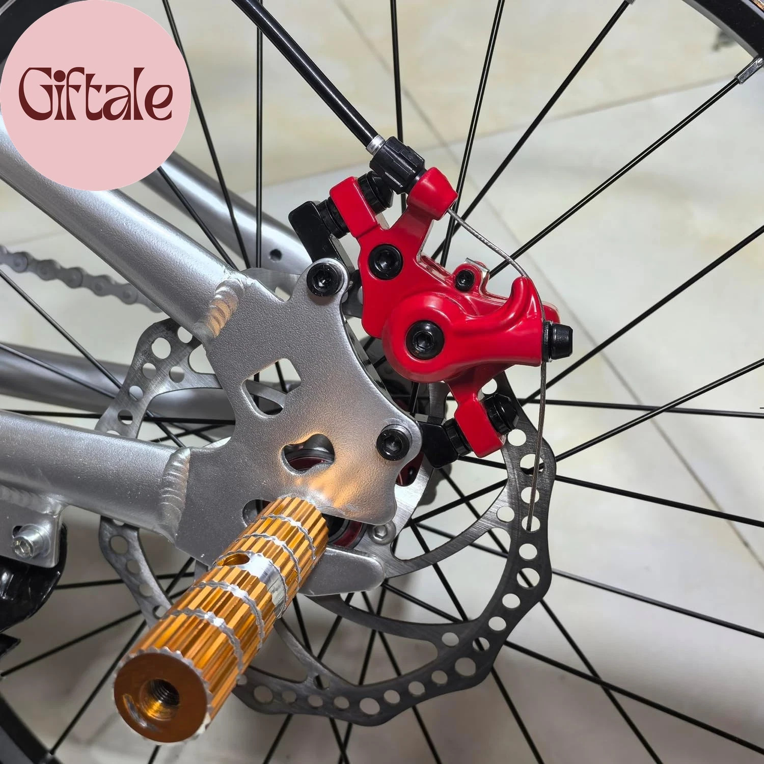 Bike Disc Brake Kit,Bike Front and Back Disc Brake Kit-Calipers,2 Pcs Stainless