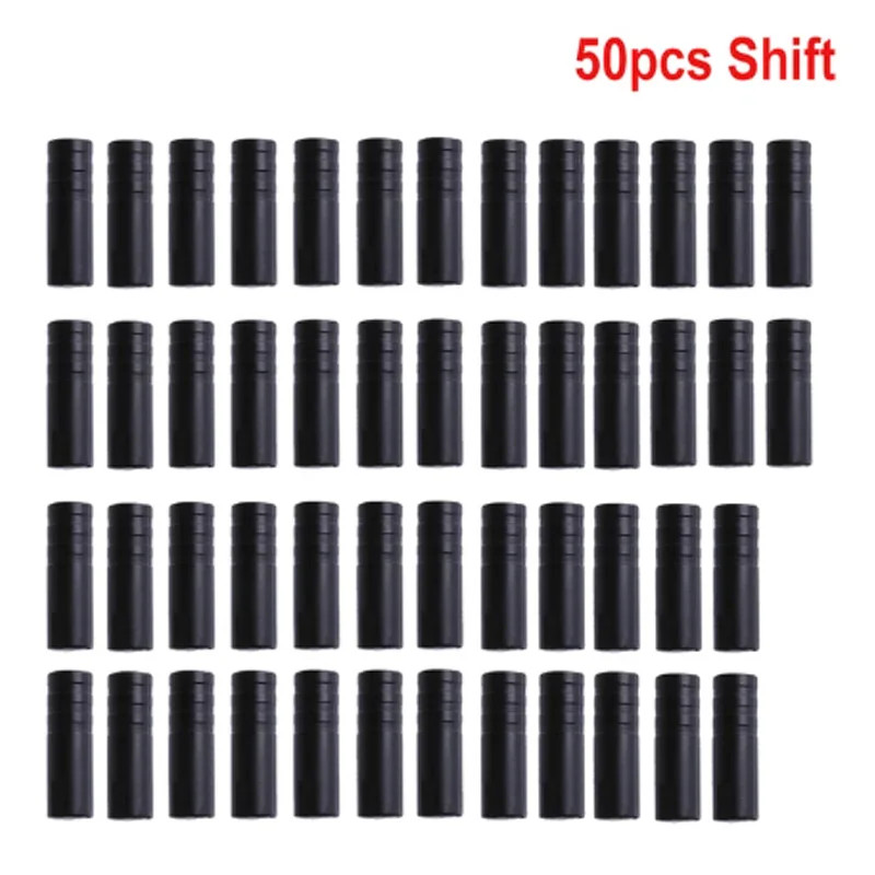50pcs Bike Cable Housing End Caps MTB Road Brake Shift Ferrules Tips