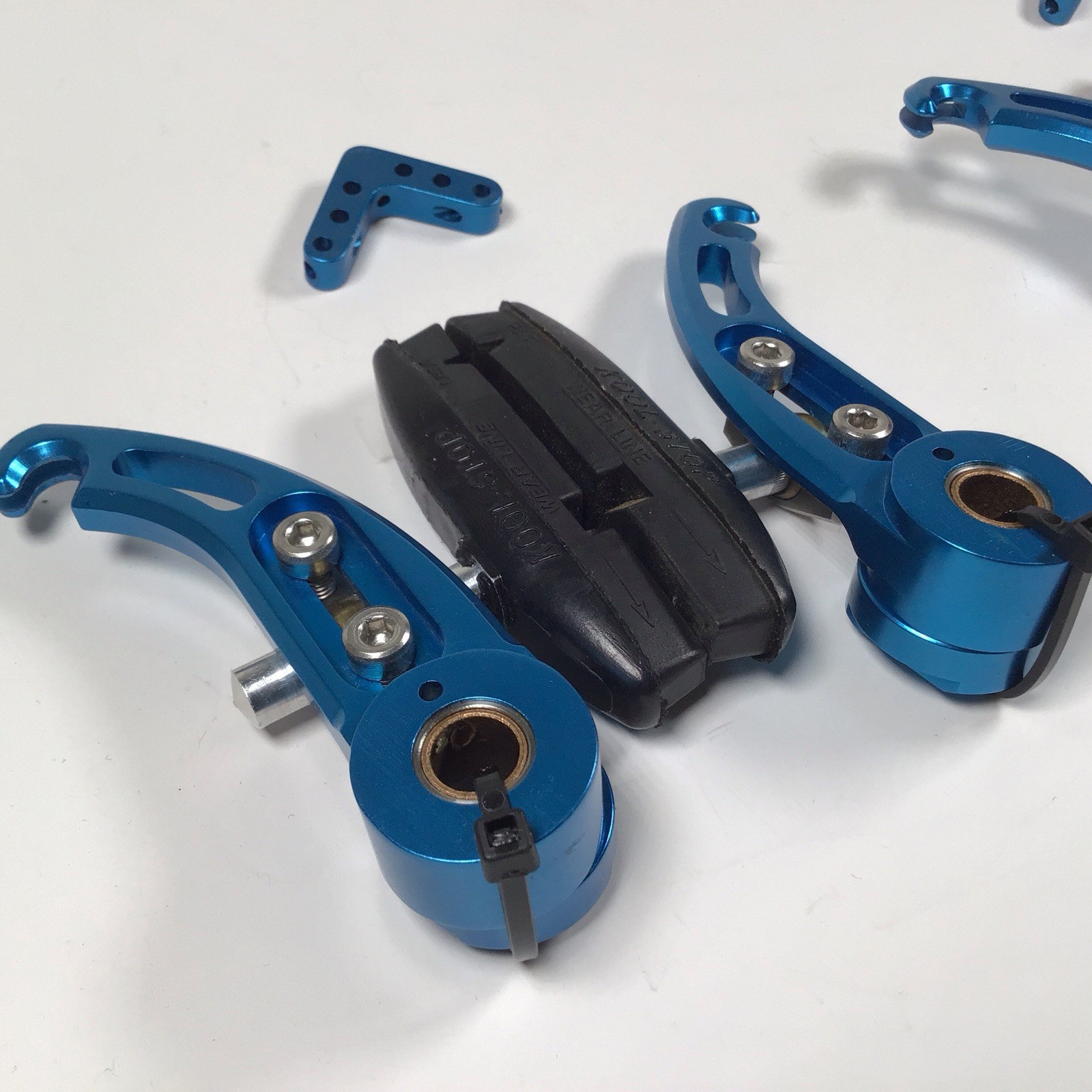 Tech-Lite Cantilever Brake Set Blue NOS Vintage MTB Technogen Rare Grafton
