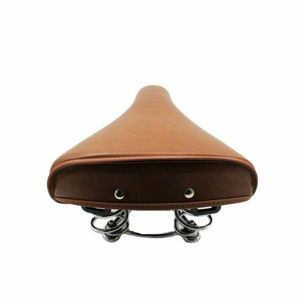 25*20cm Retro Bicycle Saddle PU Leather Cycling Vintage Folding Bike Seat