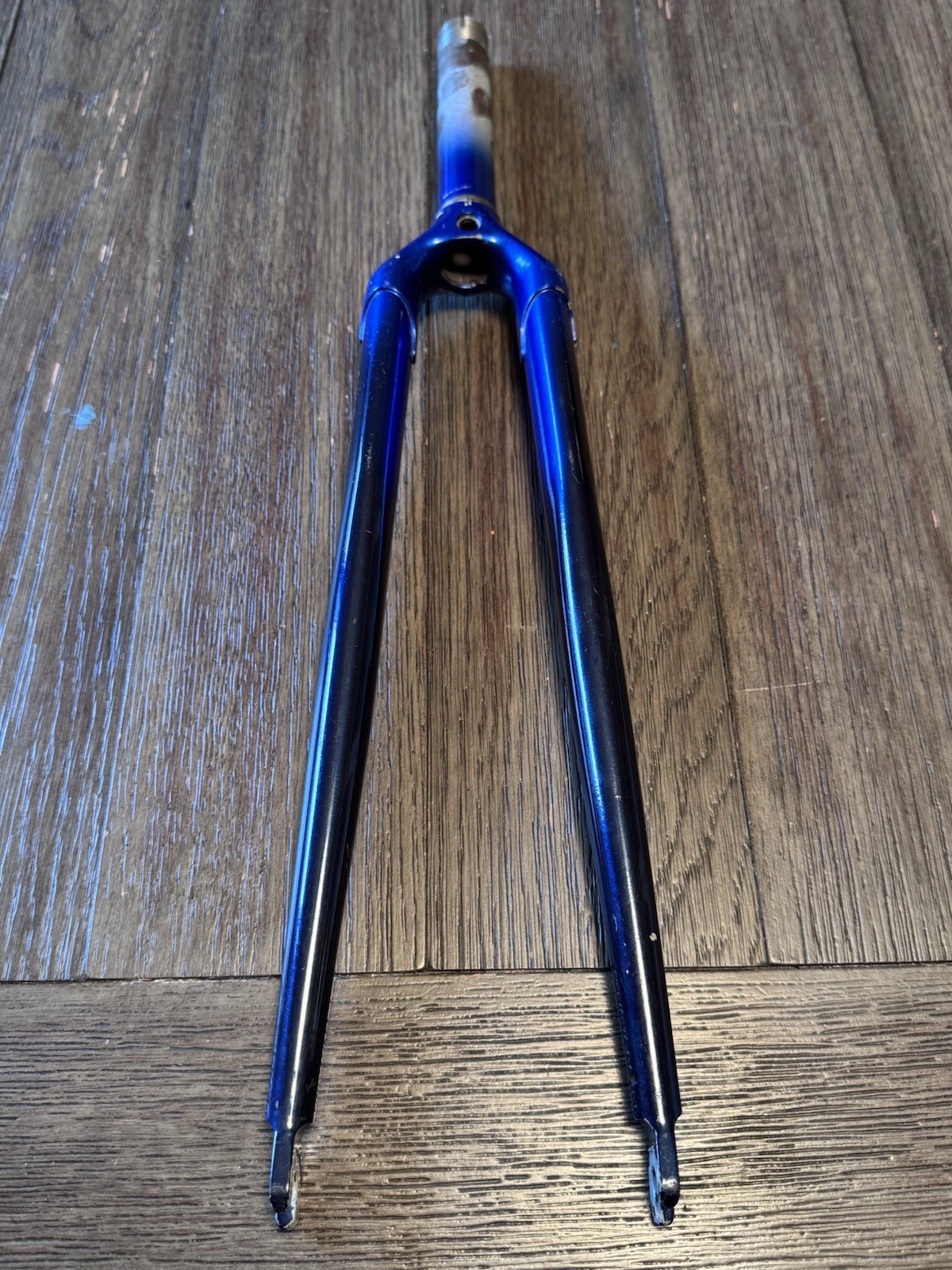 Colnago Steel Straight Fork 700C 1” Threaded Pantograph Crown Blue Vintage Road