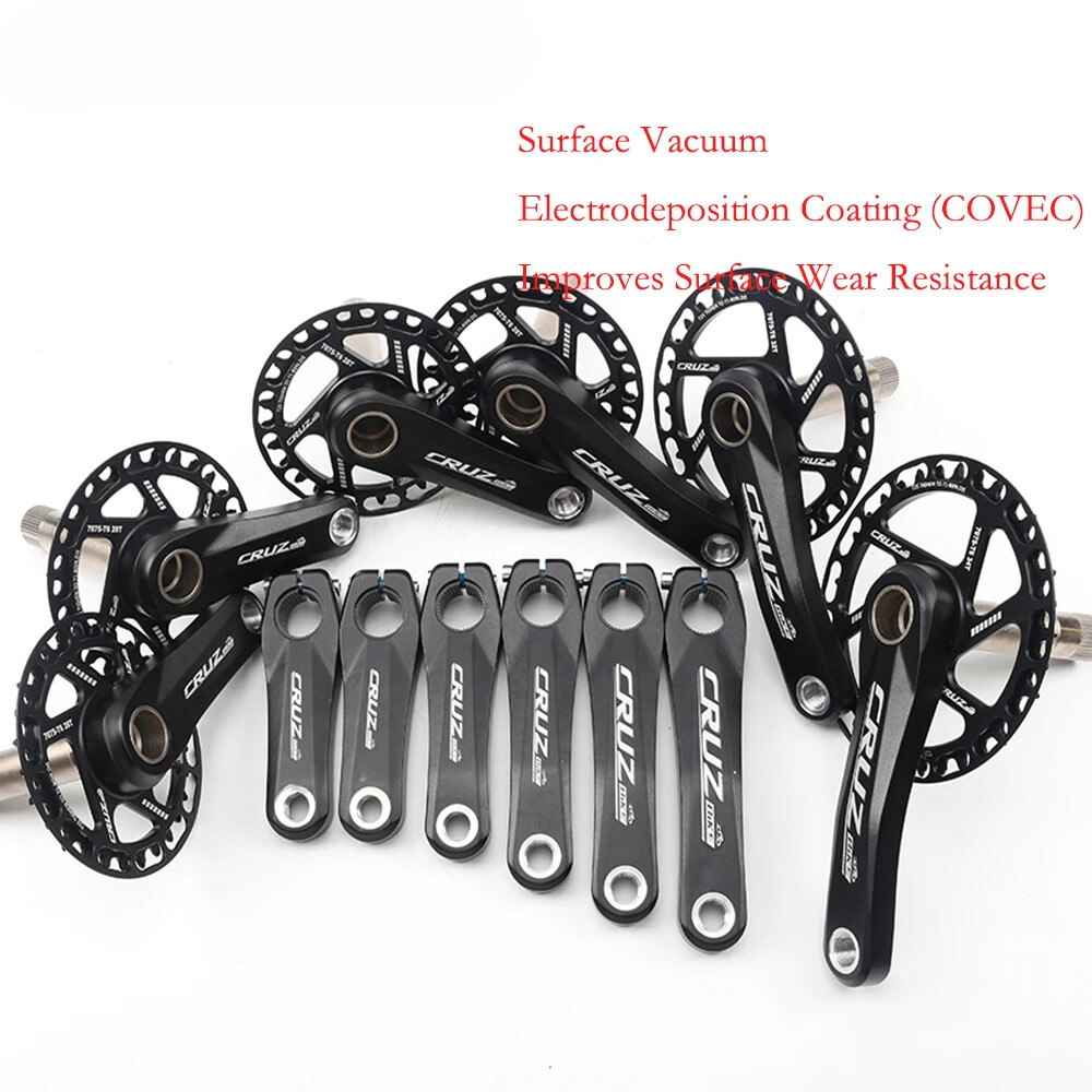 Kid MTB Bicycle Cranksets 89-150mm Hollow Crank with 25-44T Single ChainWheel