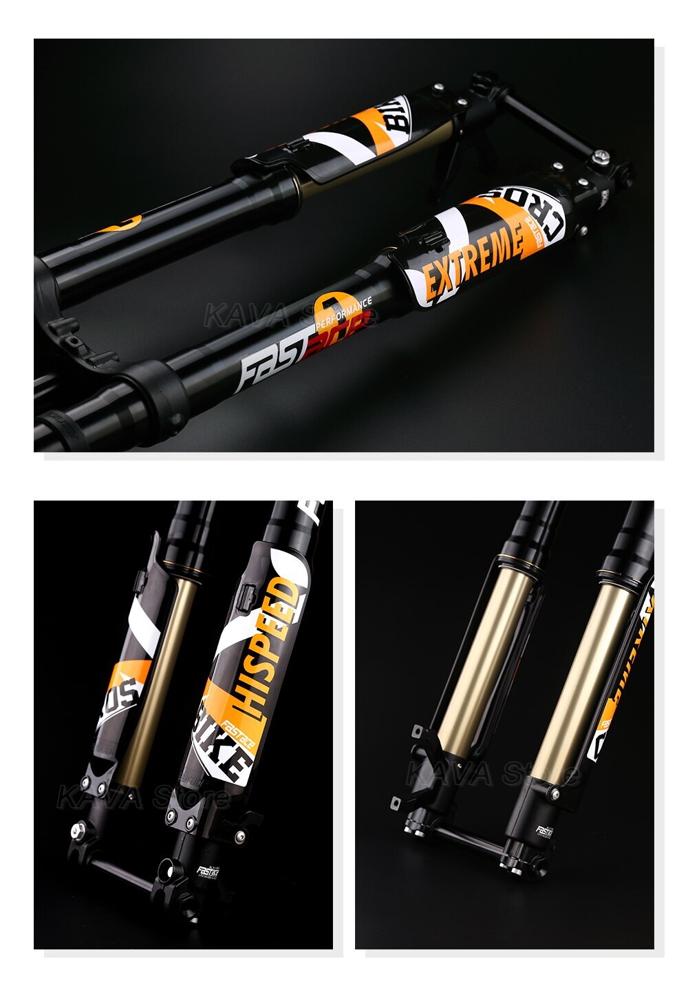 E-bike Fork 26/27.5/29Inch MTB Bicycle Downhill Inverted Air Suspension Fork