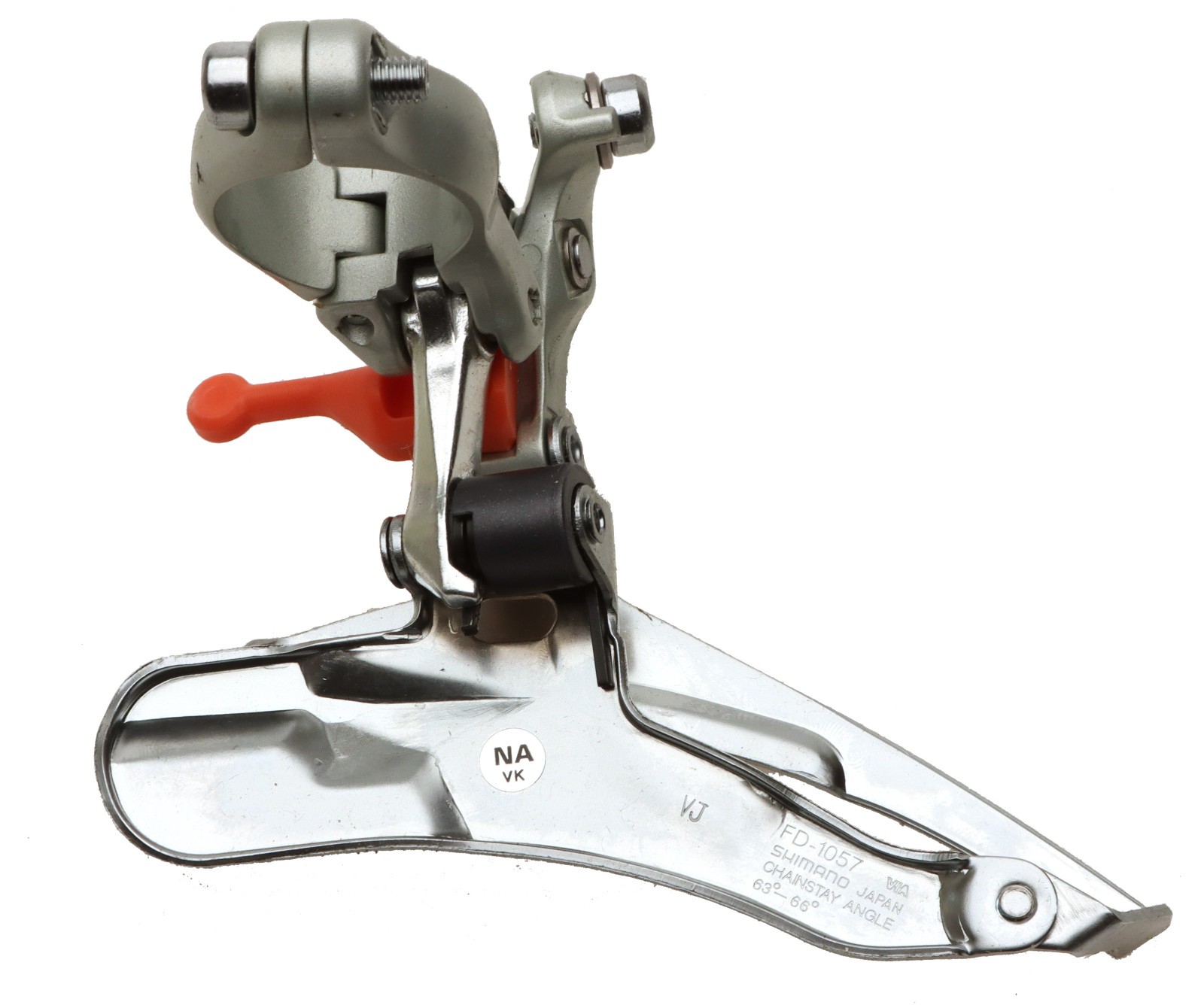 Shimano 105 SC FD-1057 Front Derailleur 3x8s Clamp-On 28.6mm Silver NOS