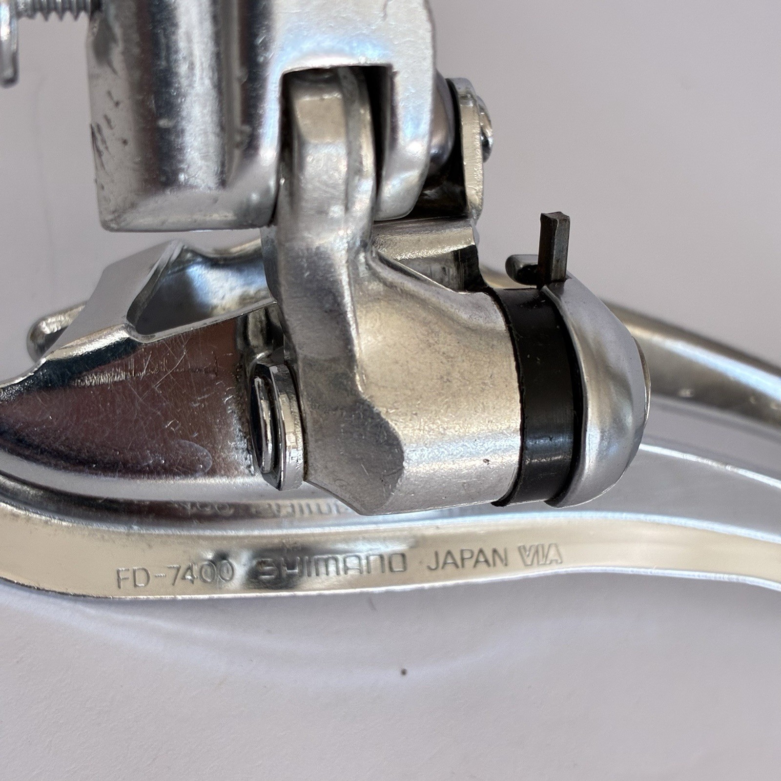 Shimano Dura-Ace FD-7400 Front Derailleur Braze-On Double used VG condition.