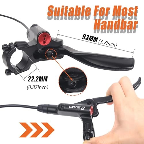 BUCKLOS Zoom MTB 4 Piston Hydraulic Disc Brakes Set Left Right 850mm
