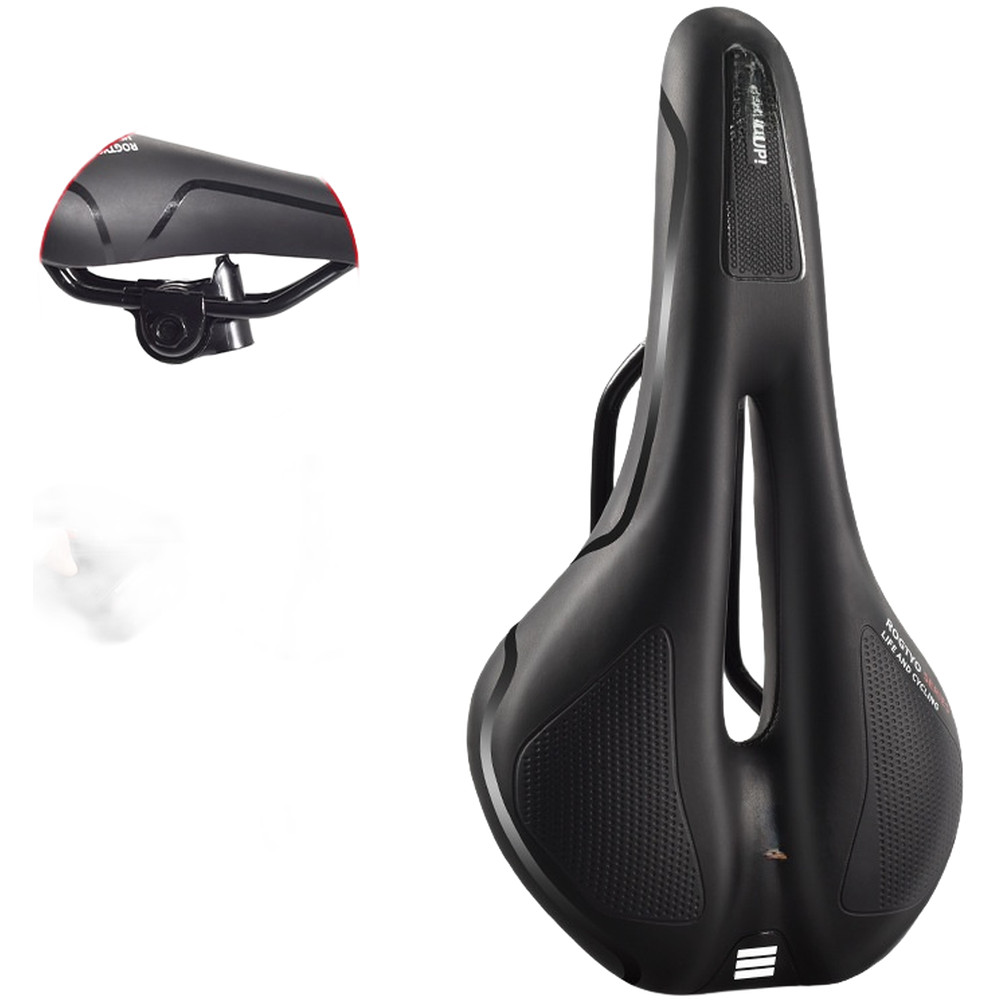 Ergonomic Mountain Bike Saddle 27 x 14.5 x 5cm with Wide Rear and Hollow Center