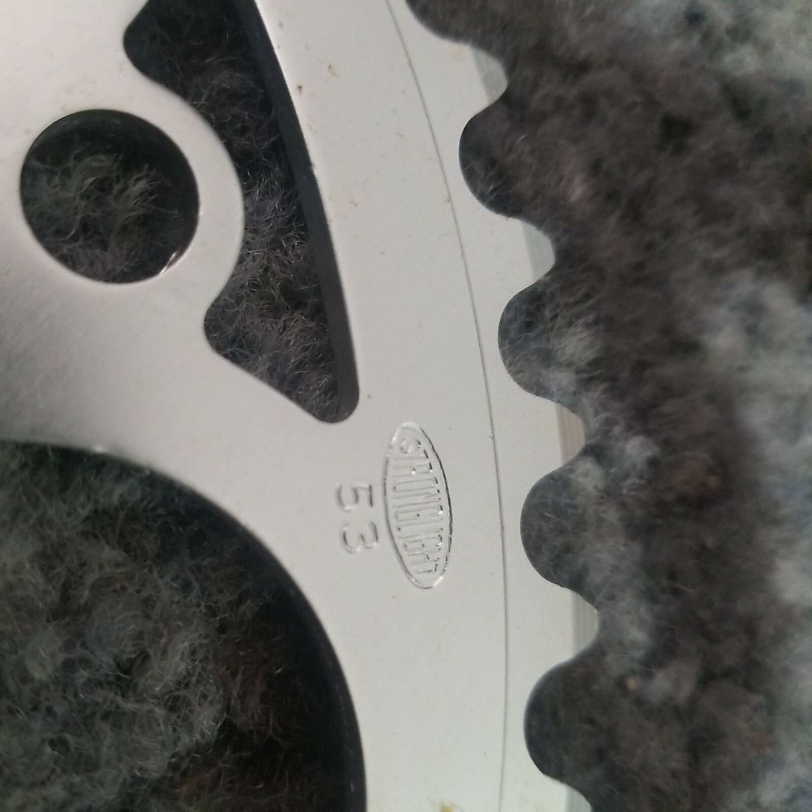 [1038]Stronglight 53T 86BCD Vintage Road Chainring- NEW / NOS NIB