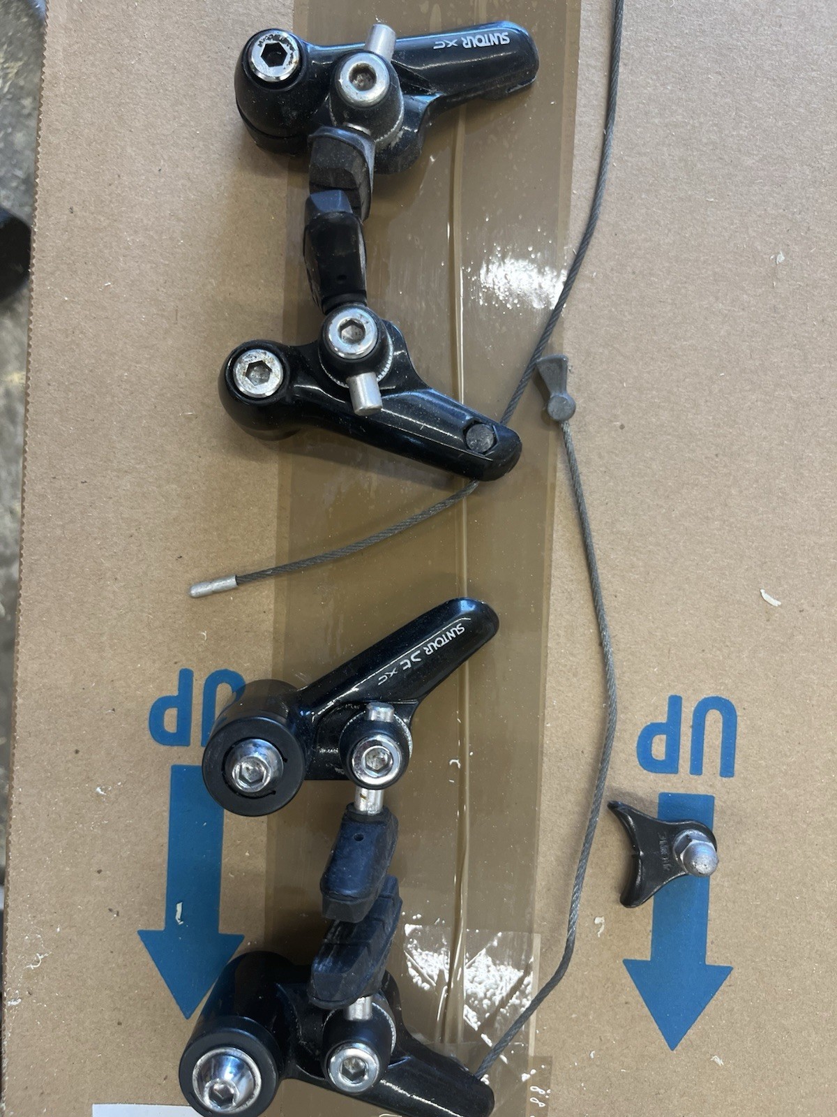 Suntour XC Front & Rear Cantilever Brake Set Pedersen self energizing