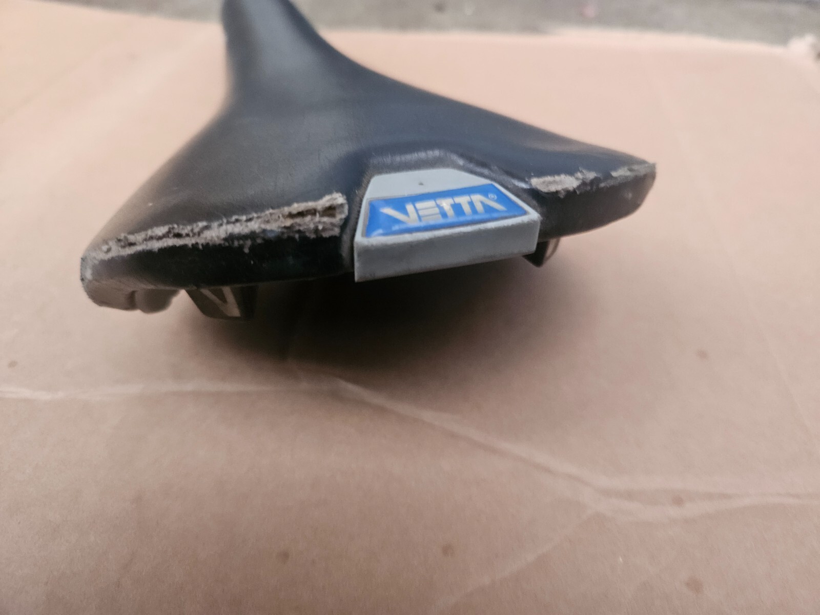 Vintage Vetta SL Road Mountain Bike Saddle Manganese Rails Black made in Italy