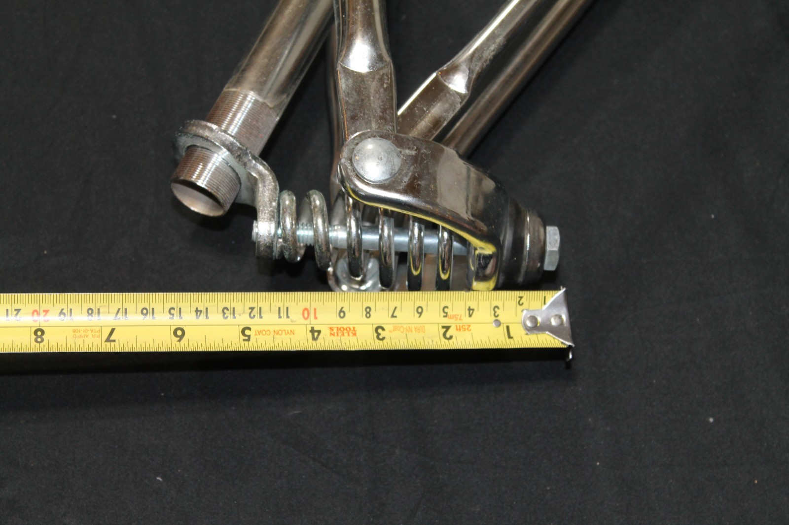 Vintage Chrome Springer Bicycle Front Fork Suspension Assembly Chopper Cruiser