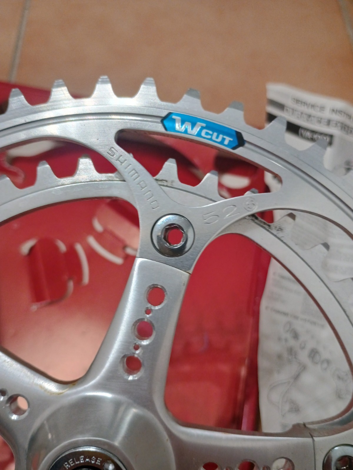 Nos Nib Vintage Crankset Shimano Dura Ace EX W Cut mm 170 Crankset 52/42