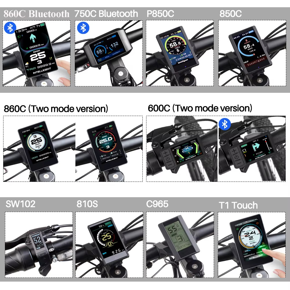 LCD Color Display Instrument 36V 48V 52V P860C 860C P850C 600C C965 DPC18 BF-UAR